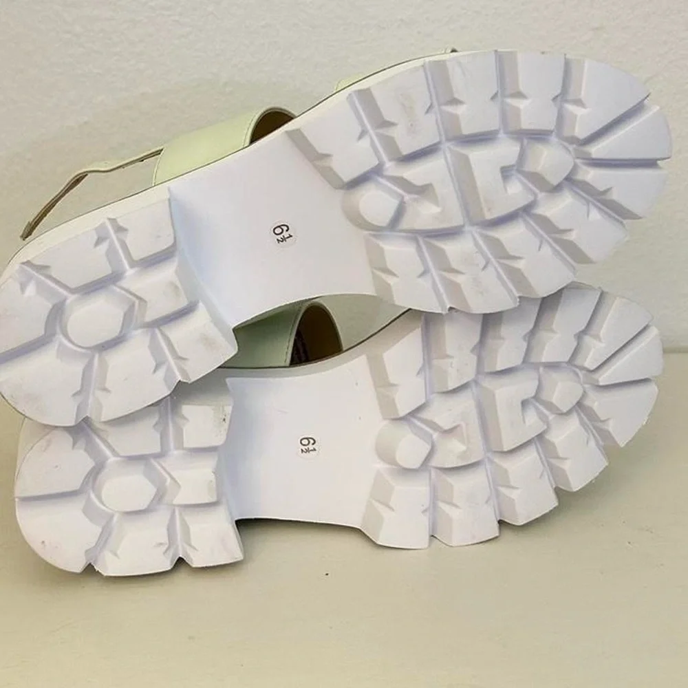 SOLD - Nordstrom Pistachio green platform sandals - Picture 7 of 7